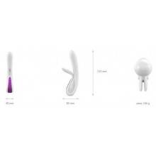 Vibrador conejito Ovo K5 Blanco/rosa