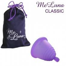 Copa menstrual MeLuna Shorty, Violeta, Classic, Bola