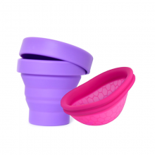 Copa menstrual Ziggy Cup + Esterilizador plegable Mimaclean