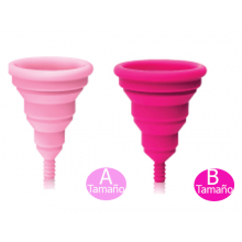2 Copas Menstruales Lily Cup Compact + 2 Esterilizadores Plegables