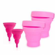 2 Copas Menstruales Lily Cup Compact + 2 Esterilizadores Plegables