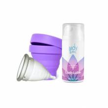 Copa Menstrual Naturcup + Lubricante + Esterilizador Plegable