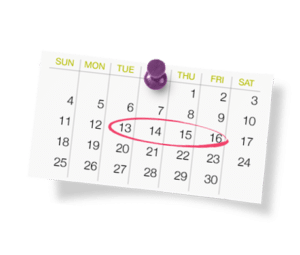 Calendario marcado