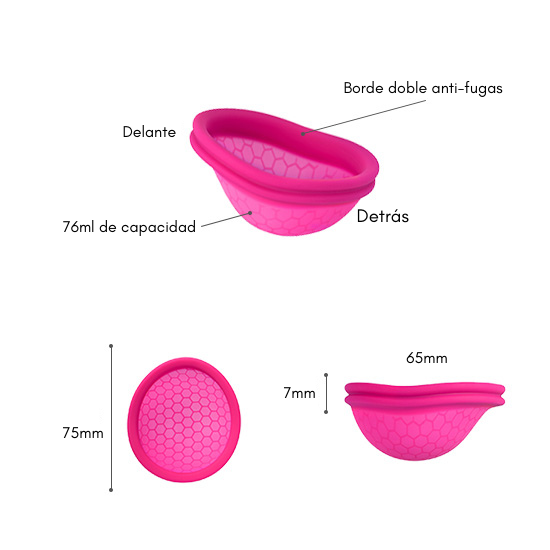 Medidas copa menstrual Ziggy Cup